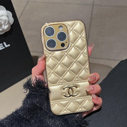 Luxury Vintage Leather Soft iPhone Case 12-16 Pro MAX