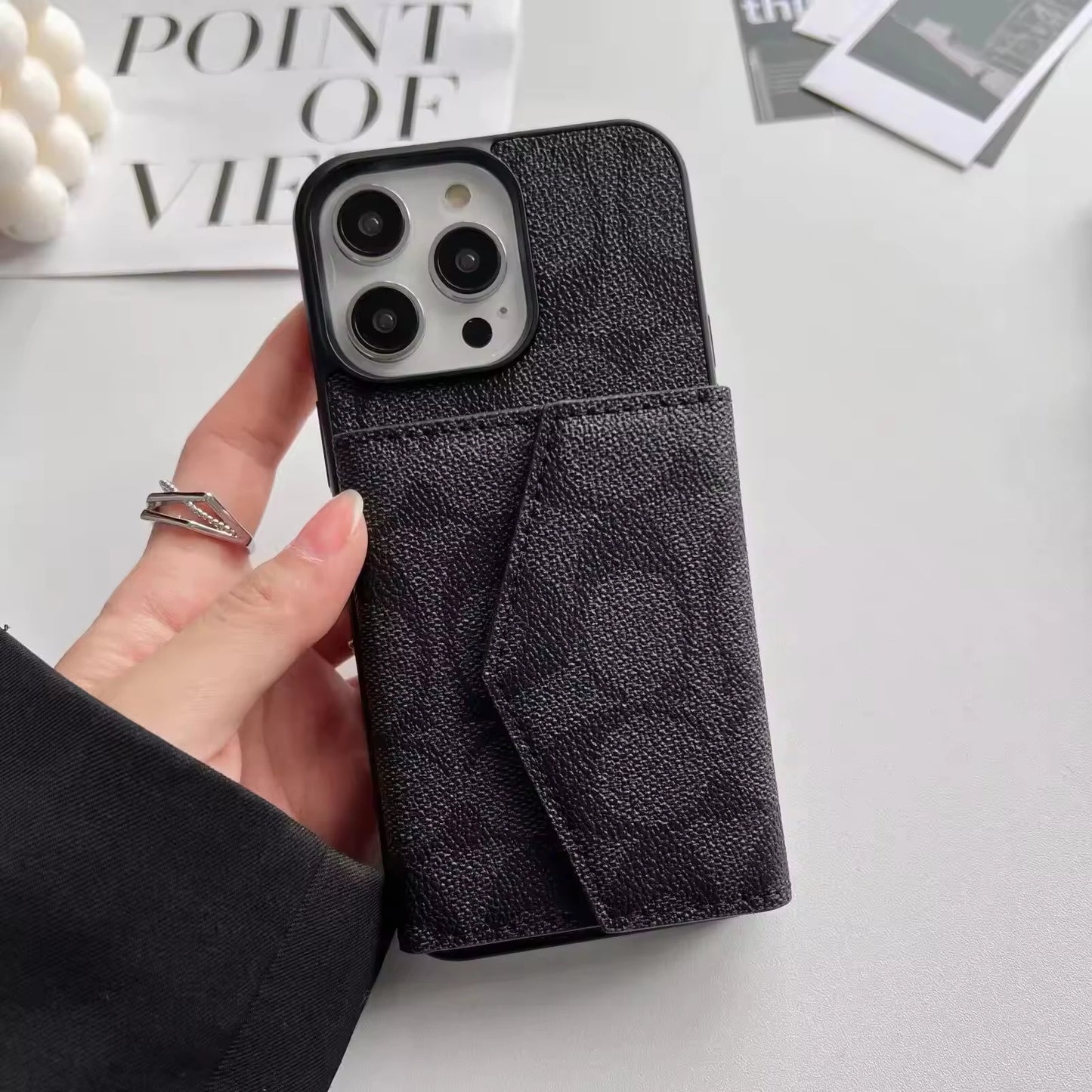 Cute Luxury iPhone Cases With Wallet 12-17 Pro max