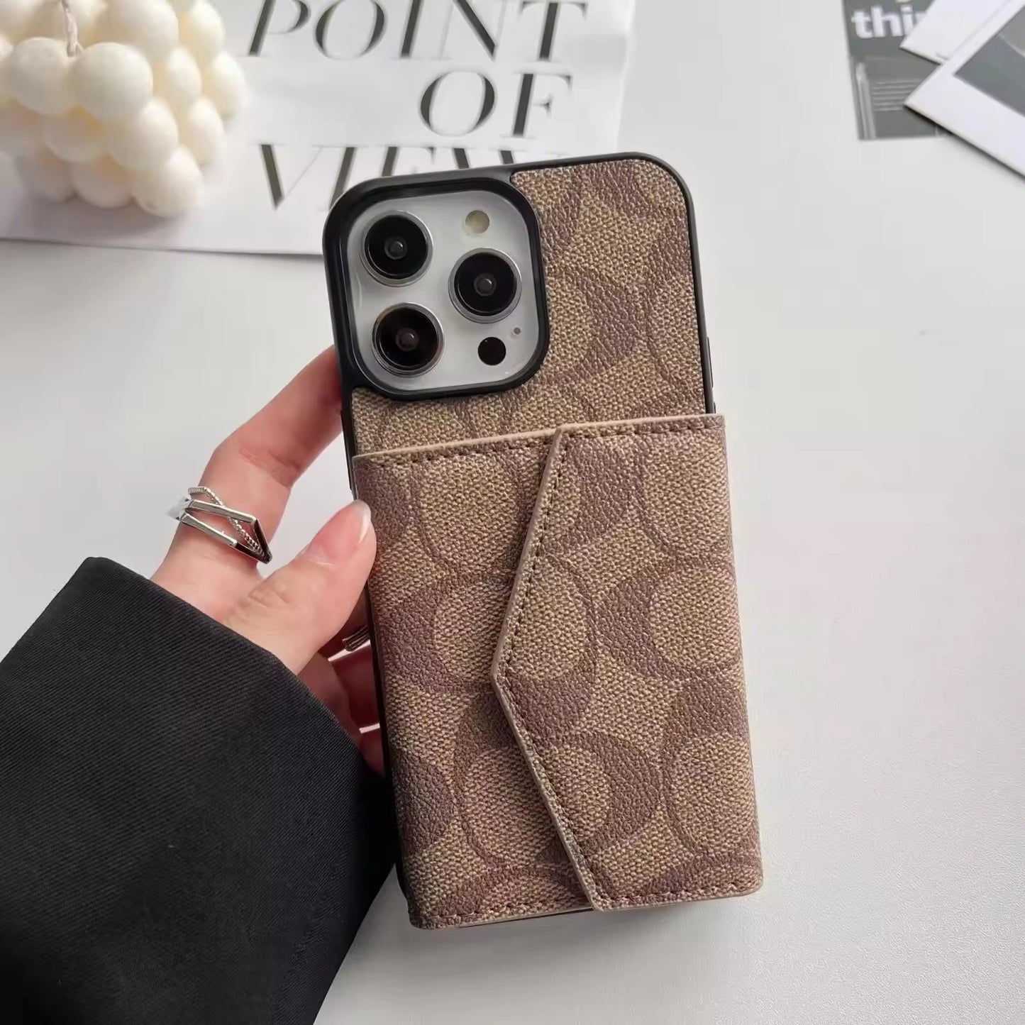 Cute Luxury iPhone Cases With Wallet 12-17 Pro max