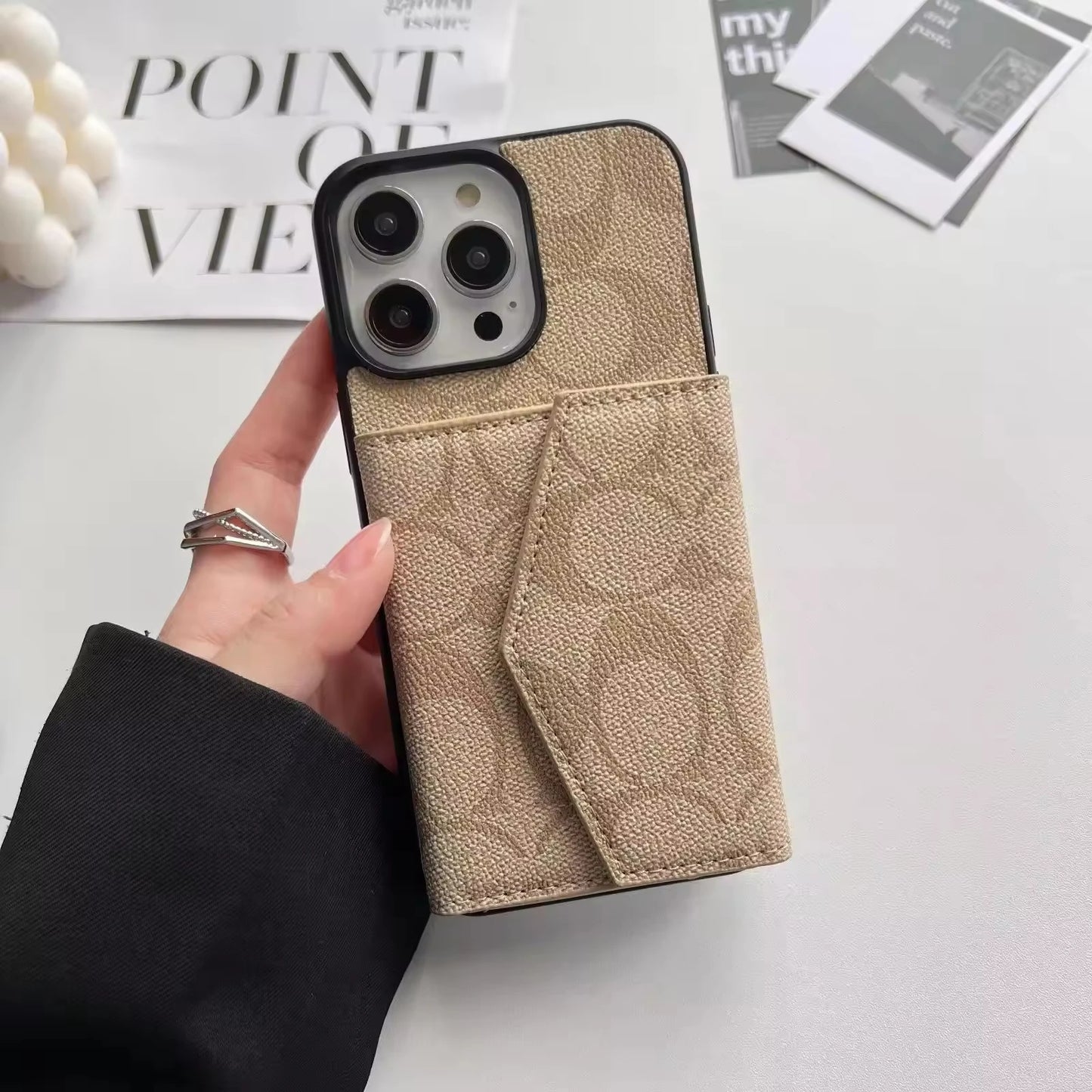 Cute Luxury iPhone Cases With Wallet 12-17 Pro max