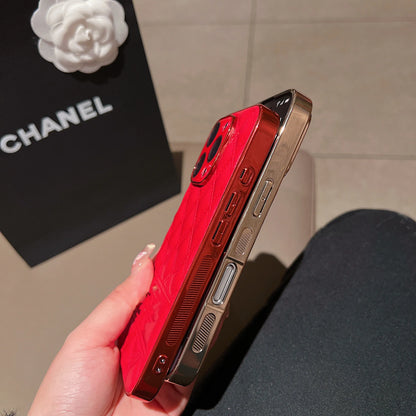 Luxury Vintage Leather Soft iPhone Case 12-16 Pro MAX