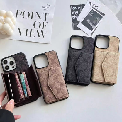 Cute Luxury iPhone Cases With Wallet 12-17 Pro max
