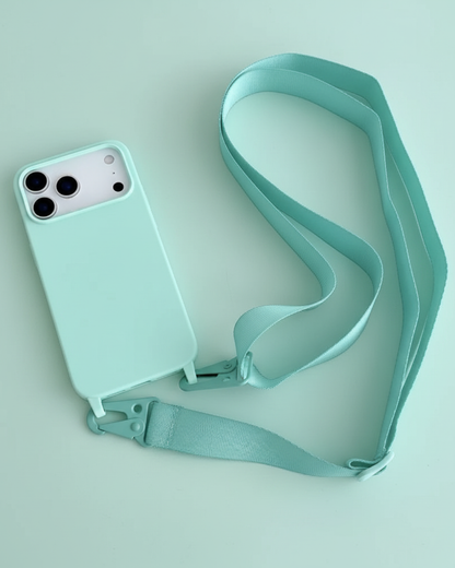 Luxury Matte Thick Crossbody iPhone 17 Case All Models