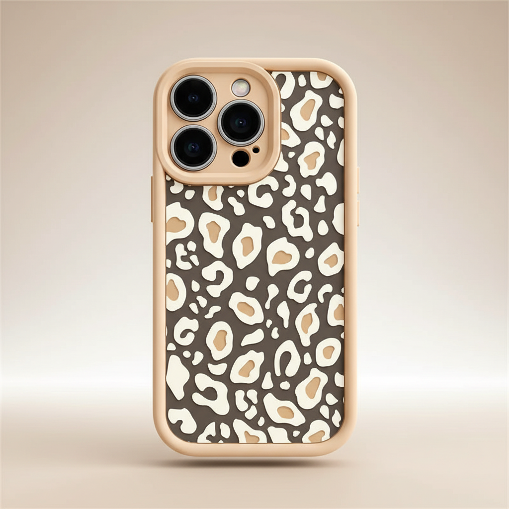 Beige Leopard iPhone Case