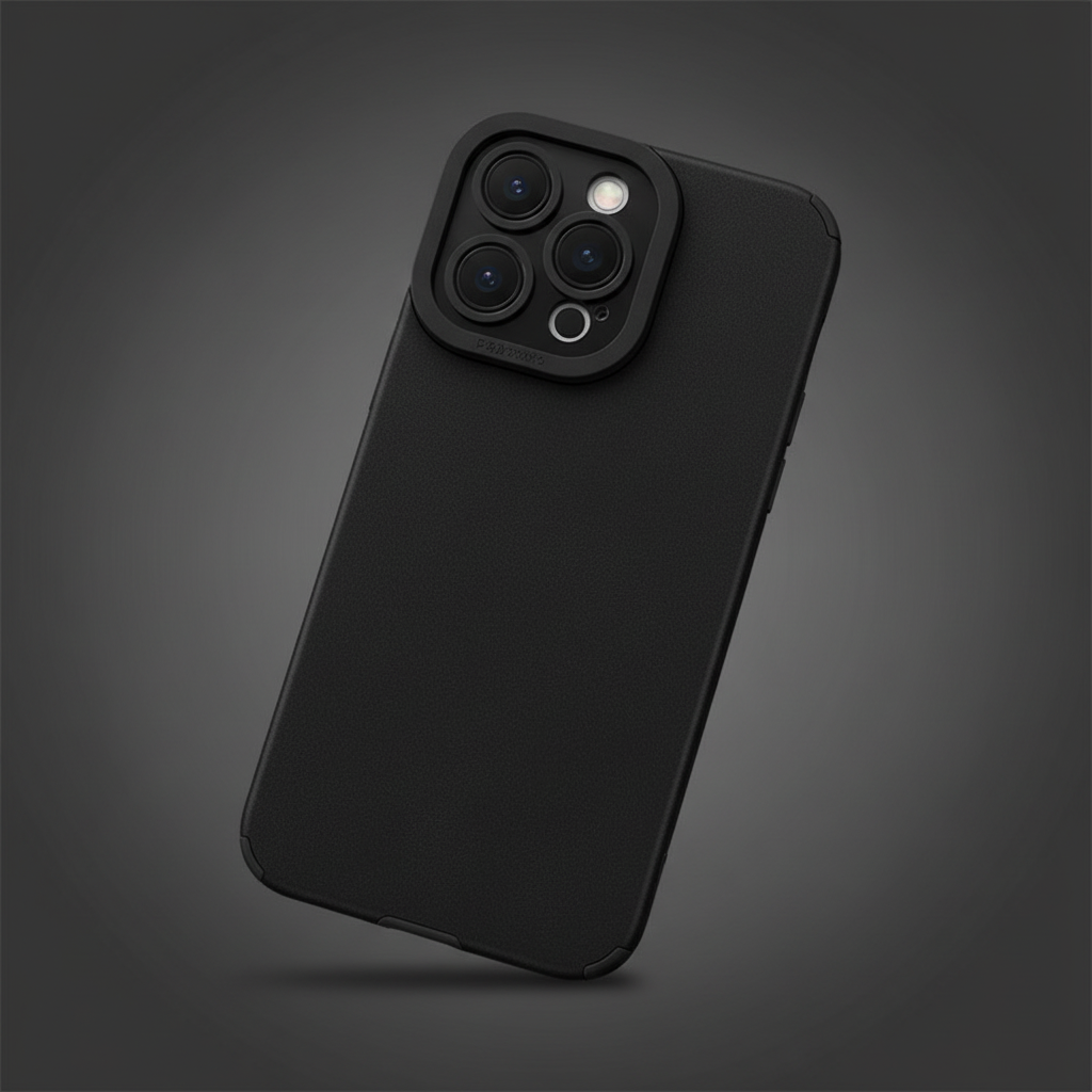 Black Case with Black Camera Ring