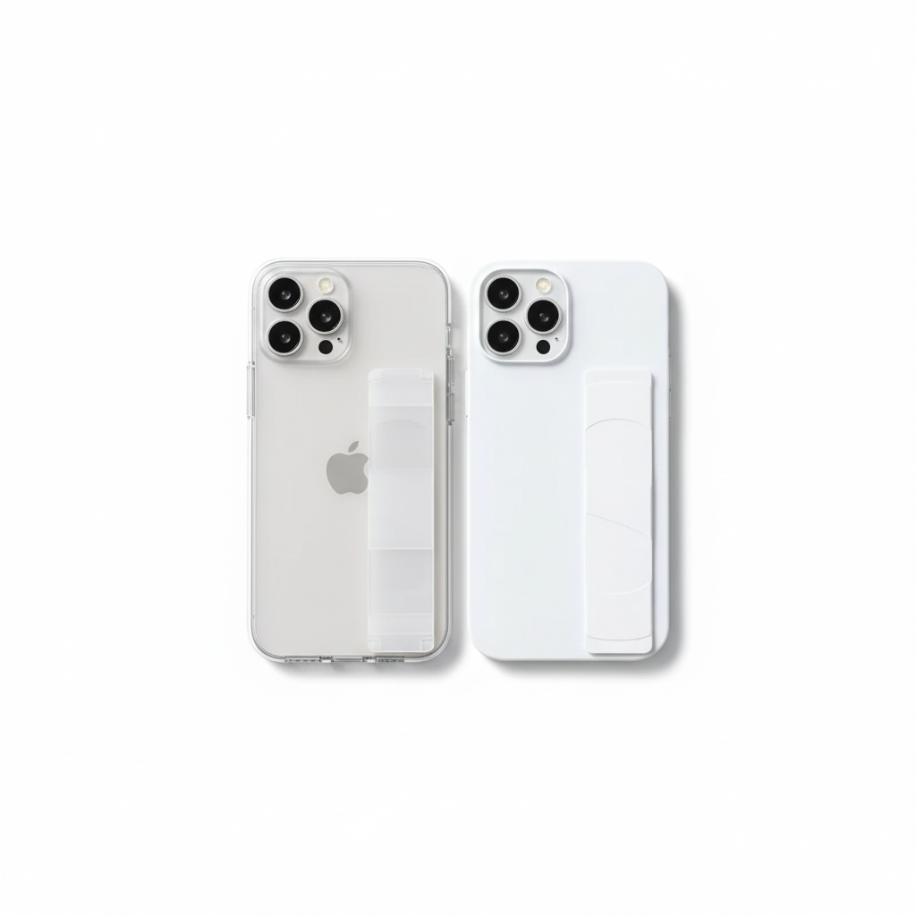Clear and White iPhone Cases