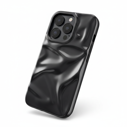 Glossy Black iPhone Case