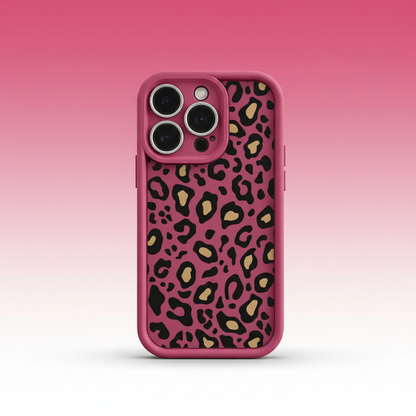 Hot Pink Leopard iPhone Case