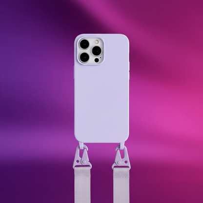 Lavender iPhone case with bold background