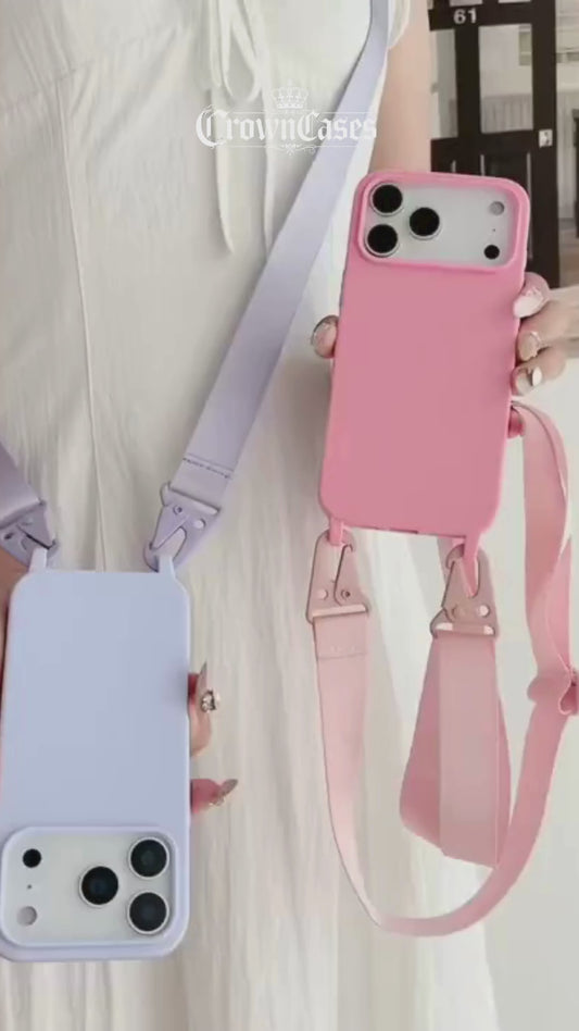 Luxury Matte Thick Crossbody iPhone 17 Case All Models