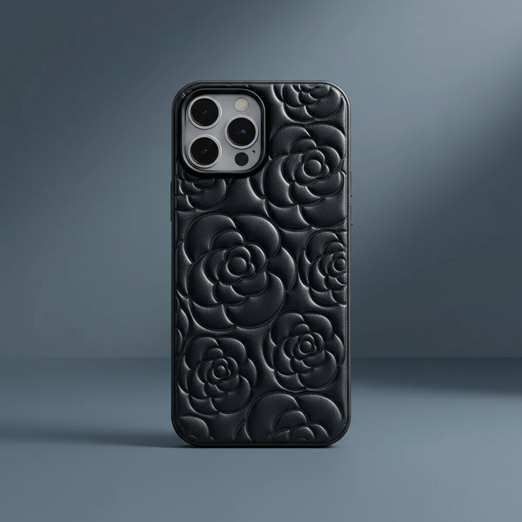 Rose Detail - Slate Blue Background