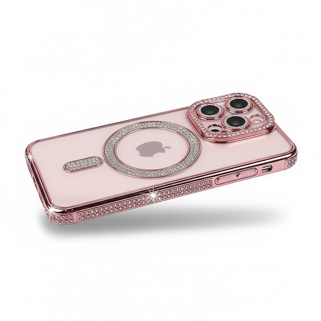 Rose Gold Diamond iPhone Case