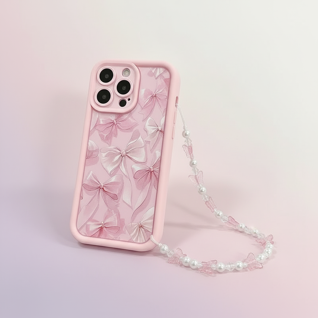 Single phone with pearl accessory