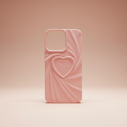 Soft 3D Love Heart iPhone Case