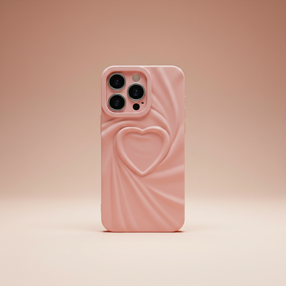 Soft Pink Heart iPhone Case