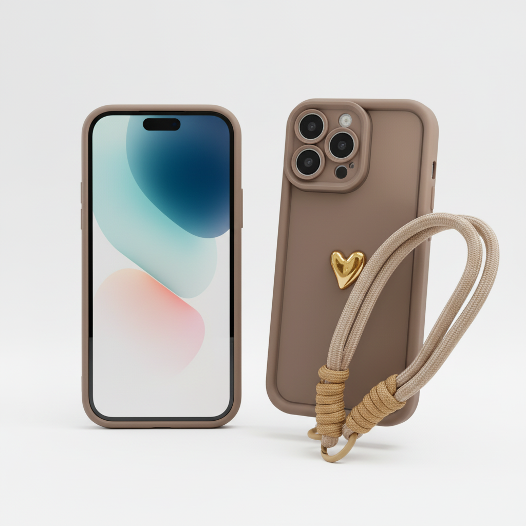 Two phones - front and back view side by side
