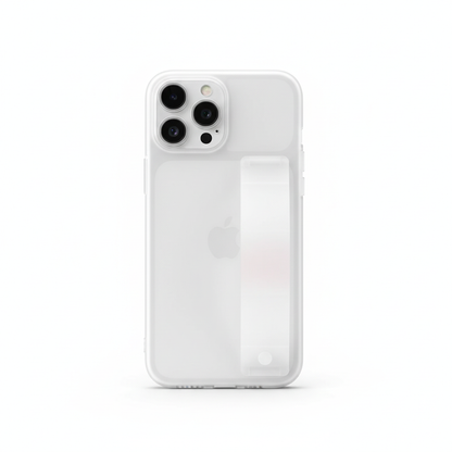 White Case with Hand Grip Strap