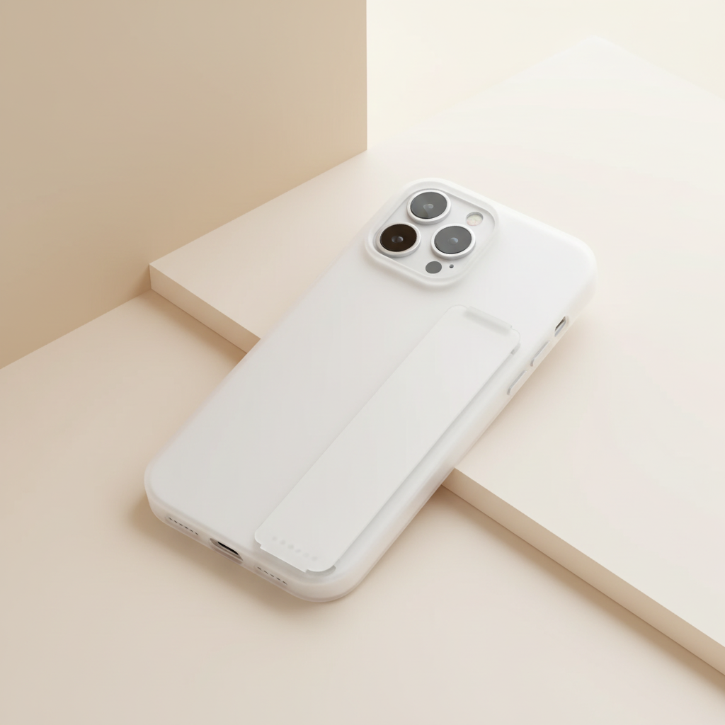 White Frosted Case - Beige & Cream