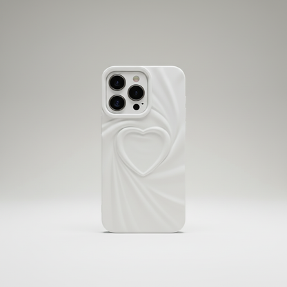 White Heart iPhone Case
