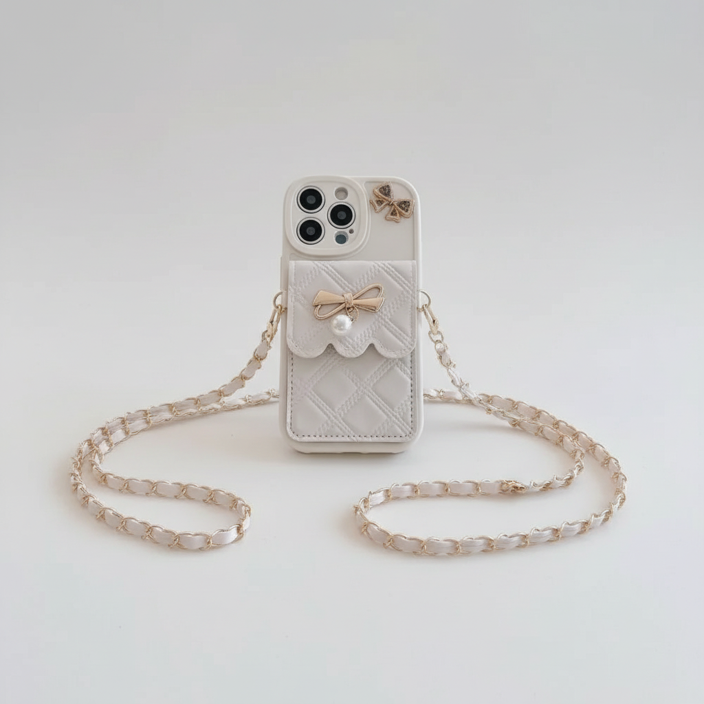 White Quilted iPhone Case