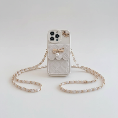 White Quilted iPhone Case